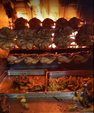 1/2 pollo con patate