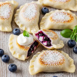 Pierogi z jagodami