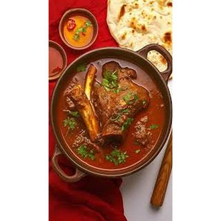 Mutton Roganjosh on Bone with Naan