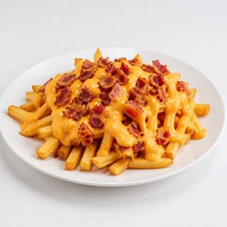 Patatine fritte cheddar e bacon