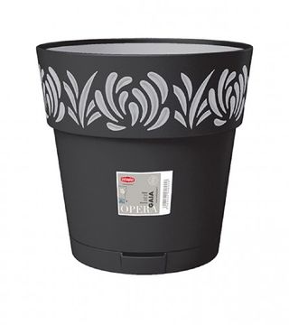 (211097) Saksija 30x29cm Gaia 88603 tamno siva