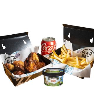 Menú Alitas BBQ + Ben & Jerry 100 ml