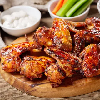 Alitas De Pollo Caseras con bbq