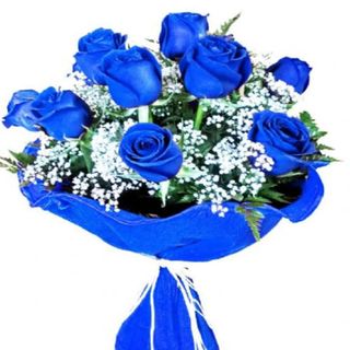 Ramo De Rosas Azules