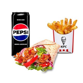 Menú Dürüm de Pollo Frito Mediano