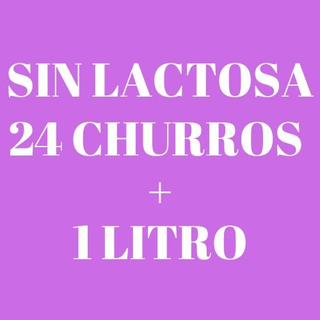 24churros + 1 litro de chocolate caliente Sin Lactosa
