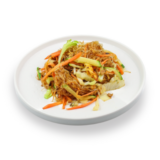 SPAGHETTI DI SOIA CON CARNE E VERDURE