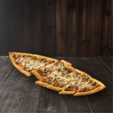 Kuşbaşılı kaşarlı Pide