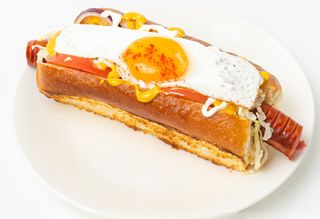 Хот Дог с яйцом