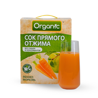 Сок "Organic" Яблоко Морковь 3 л