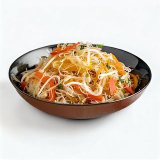 193. Spaghetti di riso con verdura