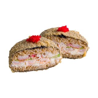 Sushi burger cu creveți și crab de zăpadă