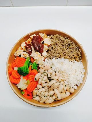 Peanut Tofu Buddha Bowl