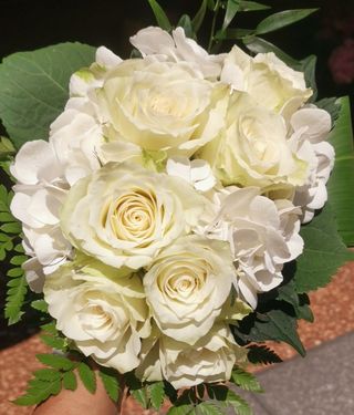 Bouquet misto con ortensia