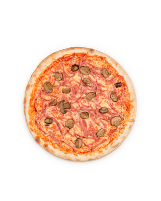 Пицца с ветчиной и грибами (380 гр.)