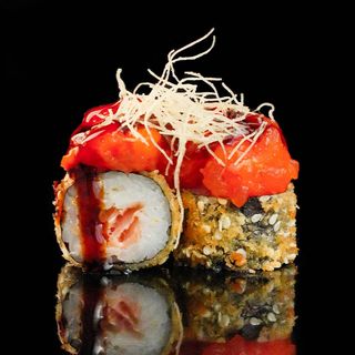 Hosso frito salmón picante