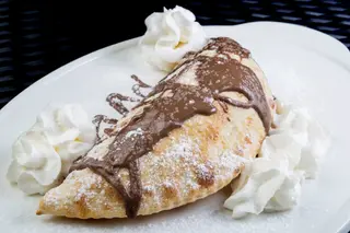Calzone con Nutella e mascarpone