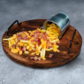 Cheddar bacon pomfrit 200g