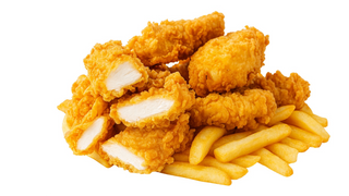 4 Chrupiące polędwiczki z kurczaka z frytkami