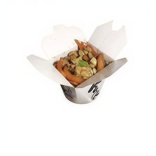 Wok Bambú Y Setas De Ternera