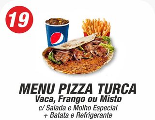 Menu Pizza Turca