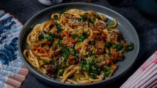 Udon z warzywami