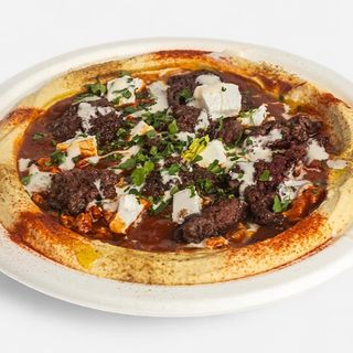 Hummus shakshuka kebab halal