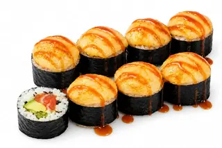 Hot cheese Salmon cheese