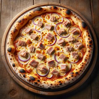 PIZZA TONNO E CIPOLLA 500g