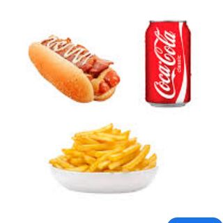 Perrito Caliente, Patatas Y Refresco