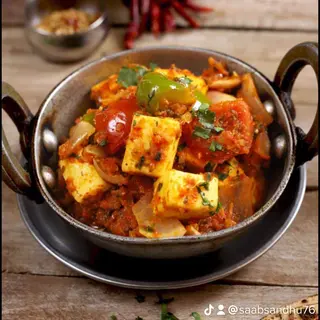 Shahi paneer + 1 naan normal + 1 basmati chawal 