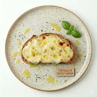Tostada De Queso Fundido