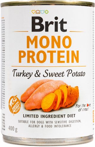 Brit Mono Protein Dog k 400г з індичкою та бататом