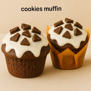 Muffin Cookies with creamy filling /მაფინი 
 ნამცხვრები კრემისებრი შიგთავსით