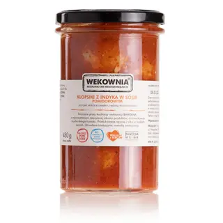 Klopsiki z indyka w sosie pomidorowym 480g