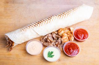 Tortilla z samym mięsem duża