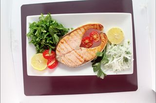 Семга на мангале