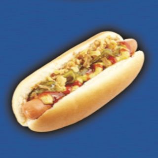 Hot-dog XXL 30cm 2x parówka