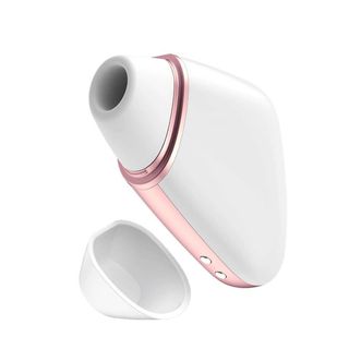 Succionador De Clítoris Recargable Satisfyer Love Triangle Con App Blanco