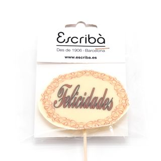 Cartel Chocolate Felicidades