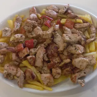 Raxo con patatas