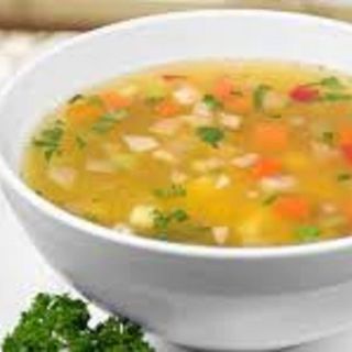 Clear vegetable soup