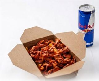 Loaded Chicken and Chips Large  + Red bull
