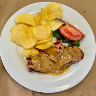 Salomillo de cerdo a la pimienta 