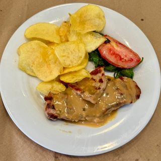 Salomillo de cerdo a la pimienta 