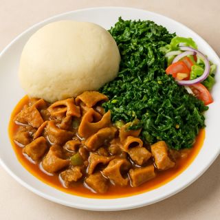 Ugali Matumbo stew
