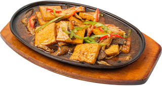 Тофу с грибами 