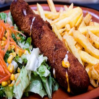 Flamenquín con queso