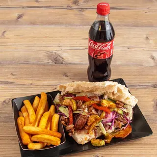 PILEĆI KEBAB sa pečenim povrćem (LEPINJA) OBROK