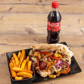 PILEĆI KEBAB sa pečenim povrćem (LEPINJA) OBROK